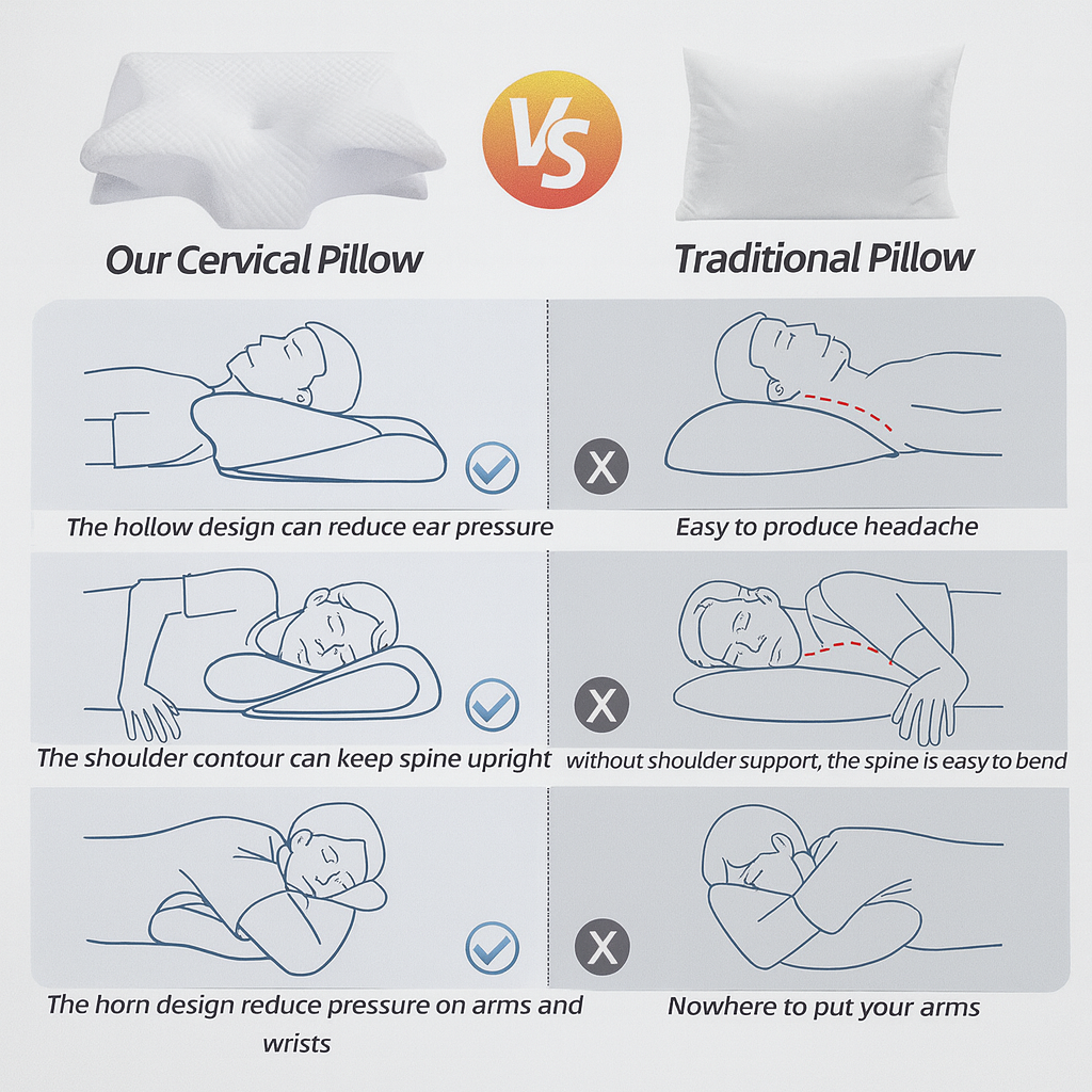 Sulvane™️ Memory Foam Cervical Pillow