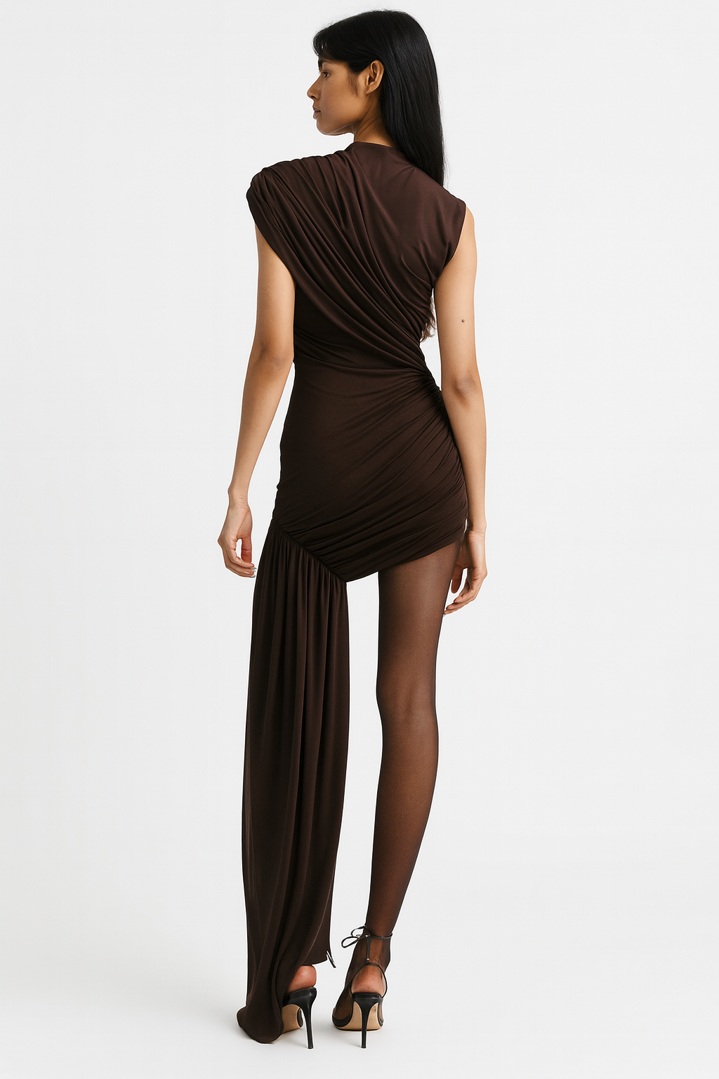 The Aurelia One-Shoulder Draped Dress